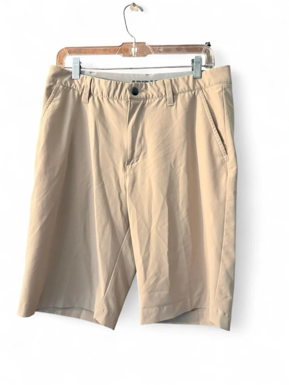Men's Tan adidas Golf Shorts 32